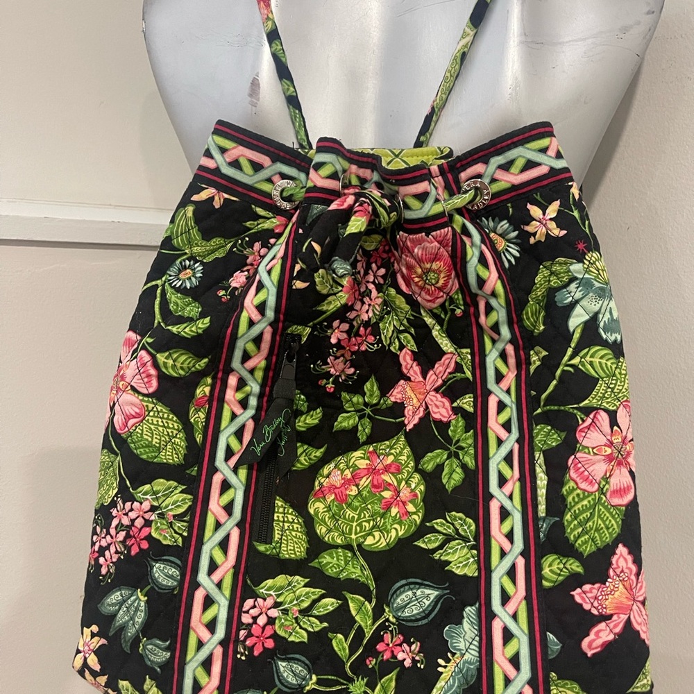 Vera Bradley Black Floral Quilted Bag